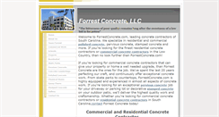 Desktop Screenshot of forrestconcrete.com